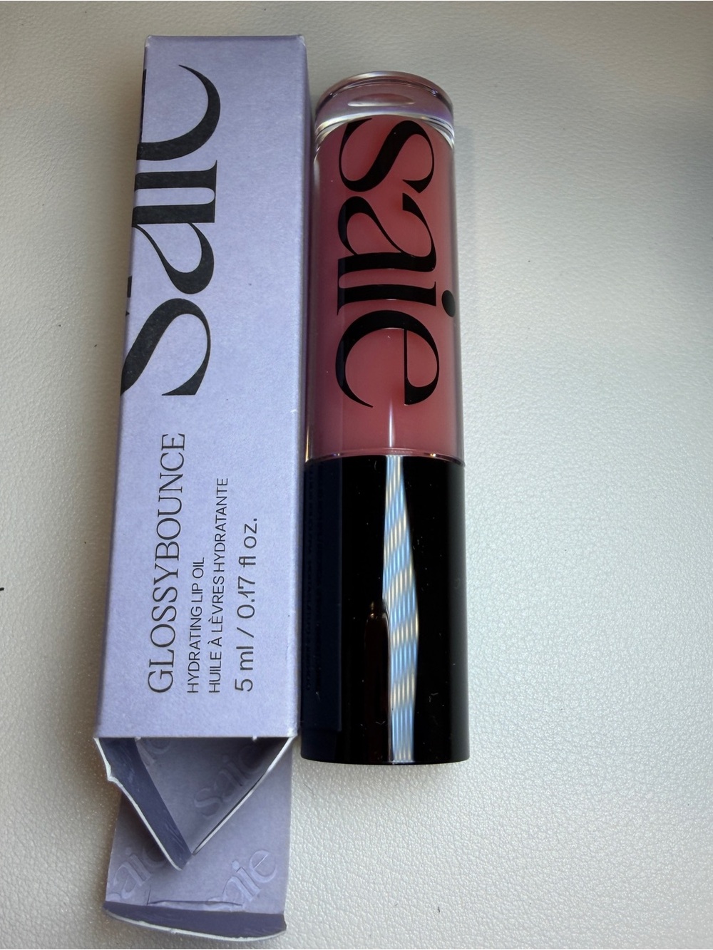 Saie GlossyBounce Hydrating Lip Oil - KISS clear 5ml